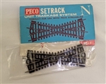 Peco ST7 N Setrack Unit Trackage System Correct for use w/ PECO Streamline 1 Short Crossing, 25-Degree Angle