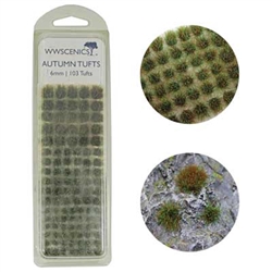 Peco W3T-AU6 Grass Tufts 1/4" Autumn/Fall pkg(103)