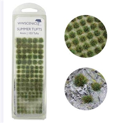 Peco W3T-SU4 Grass Tufts 5/32" Summer pkg(100)