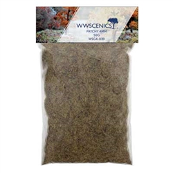 Peco WSG4039 Static Grass 3/16" 4mm Patchy 1.8oz 50g