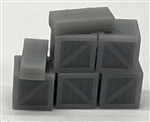 Phoenix Precision Models 31538 HO Stack of 5 3' Crates 3-D Printed Kit Type 3 pkg 3