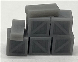 Phoenix Precision Models 31538 HO Stack of 5 3' Crates 3-D Printed Kit Type 3 pkg 3