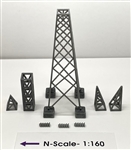Phoenix Precision Models 30550 N Transmission Tower 3-D Printed Kit