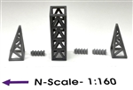 Phoenix Precision Models 30551 N Transmission Tower Add-On Extension 3-D Printed Kit