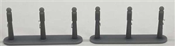 Phoenix Precision Models 30590 N 1920s 1930s Gas Pump Islands Kit Unpainted Cast Resin pkg (2)