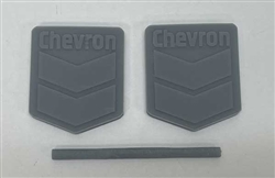 Phoenix Precision Models 30650 N Chevron Gas Sign 3D Printed Kit Unpainted pkg 2