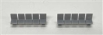 Phoenix Precision Models 30697 N Platform/Waiting Room Seats Flat Back and Seat Unpainted 3D Print pkg 3