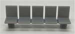 Phoenix Precision Models 30698 N Platform/Waiting Room Seats Slit Back and Seat Unpainted 3D Print pkg 3