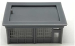 Phoenix Precision Models 30805 N Single Door Garage with Floor and Glass Kit Closed Door