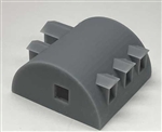 Phoenix Precision Models 30810 N Quonset Hut Office with Glass 3-D Printed Kit