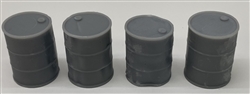 Phoenix Precision Models 31571 HO Damaged 55 Gallon Drums pkg 4
