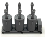 Phoenix Precision Models 31580 HO Electrical Transformer Load #1 Resin Kit 3 Transformers and 6 Insulators