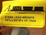 A-Line 13002 Lead Weights 1/2" X 3/4"W X1/4" Thick
