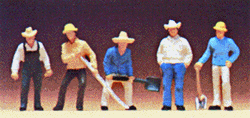 Preiser 10031 HO Railroad Personnel Track Workers Pkg 5