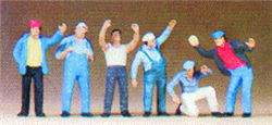 Preiser 10036 HO Truck Drivers pkg(6) Standing