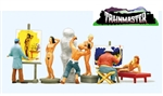 Preiser 10106 HO People Working Artists Models & Nudes pkg 6