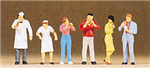 Preiser 10109 HO Working People People at Sales Trailer pkg 6