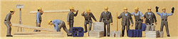 Preiser 10220 HO People Working Construction Workers Pkg 10