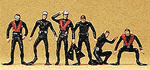 Preiser 10249 HO Recreation & Sports SCUBA Divers Pkg 6