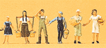 Preiser 10295 HO People Working Female & Male Farm Workers Pkg 6