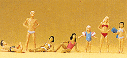 Preiser 10308 HO Recreation & Sports Children & Teens at the Pool Pkg 7