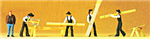 Preiser 10376 HO People Working Carpenters & Accessories pkg 5