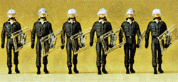Preiser 10392 HO German Riot Police With Shields At Side