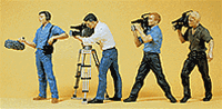 Preiser 10421 HO People Working Film Crew