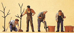 Preiser 10466 HO People Working Men Planting Trees