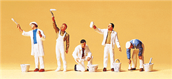 Preiser 10477 HO People Working Paint Crew