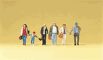 Preiser 10516 HO Pedestrians Walking Travelers #1 Pkg 6