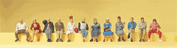 Preiser 10524 HO Pedestrians Seated Travellers