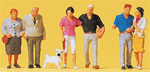 Preiser 10527 HO Standing Couples w/Dog Pkg 6