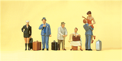 Preiser 10540 HO Travelers With Luggage pkg(6)