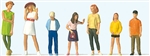 Preiser 10698 HO Standing Youths Pkg 7