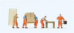 Preiser 10714 HO Working People Furniture Movers pkg 5