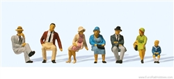 Preiser 12444 HO Seated Persons 1925-1930 pkg 7