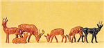 Preiser 14178 HO Animals Reindeer Set #2 pkg 6