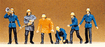 Preiser 14201 HO Firemen Set #2 Pkg 6