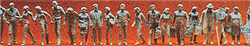 Preiser 16337 HO Unpainted Figure Set Passengers & Passers-By pkg 120