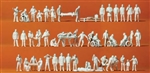 Preiser 16362 HO Emergency Workers and Patients Unpainted pkg 52