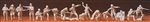 Preiser 16505 HO Soviet Union WWII Unpainted Figures Russian Guards Infantry Circa 1942 Combat Poses; pkg 18