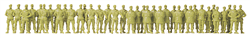 Preiser 16543 HO Military Modern German Army BW Unpainted Figures Soldiers Walking & Standing Pkg 39