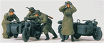 Preiser 16580 HO Former German Army WWII Motorcycle Troops Plastic Kit
