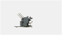 Preiser 16582 HO Former German Army WWII Anti-Aircraft Gun 2cm Flakvierling 38 w/Trailer SdAnh 52 Unpainted