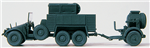 Preiser 16584 HO Military Former German Army WWII Light Trucks Krupp Kfz 83 w/Generator & 60cm Anti-Aircraft Searchlight on SdAnh
