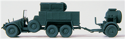 Preiser 16584 HO Military Former German Army WWII Light Trucks Krupp Kfz 83 w/Generator & 60cm Anti-Aircraft Searchlight on SdAnh
