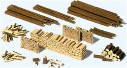 Preiser 17609 HO Logs & Wood Piles Kit