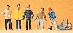 Preiser 20261 HO Circus Workers Roustabouts w/Tools