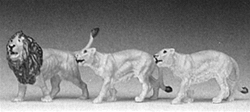 Preiser 20379 HO Animals Lions 1 Male 2 Females